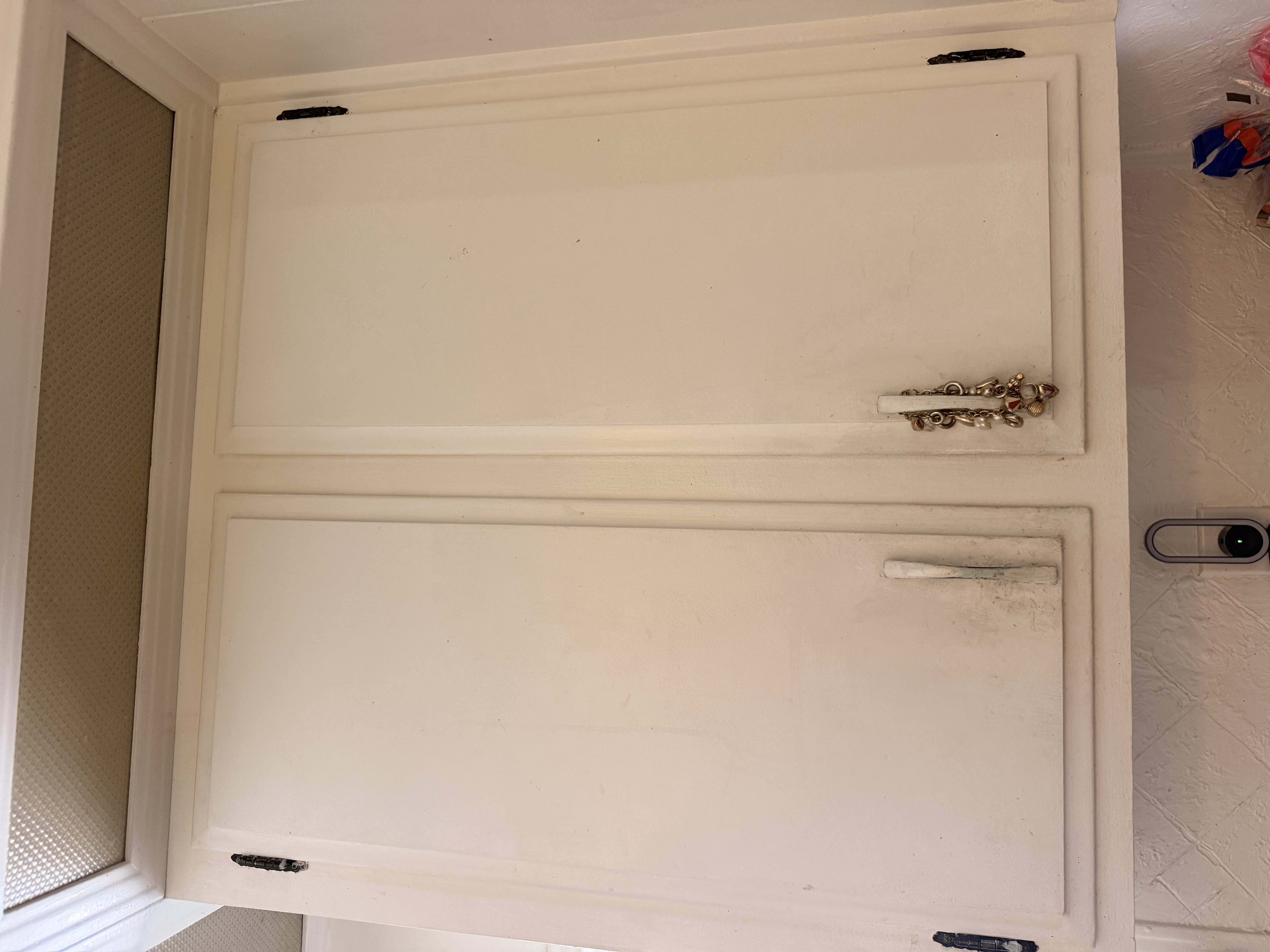 Kitchen cabinets before surface cleaning