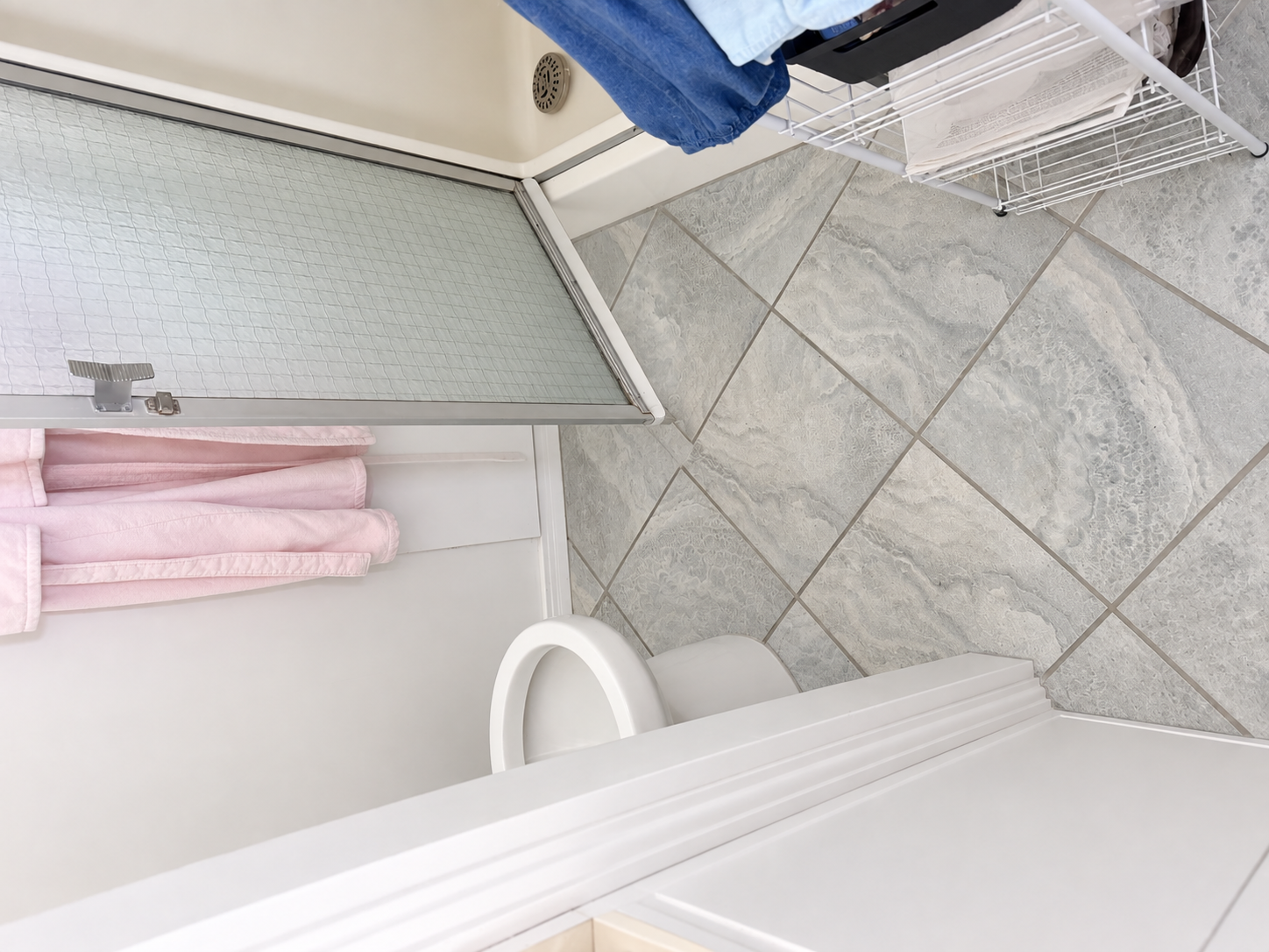 Bathroom and shower after deep cleaning